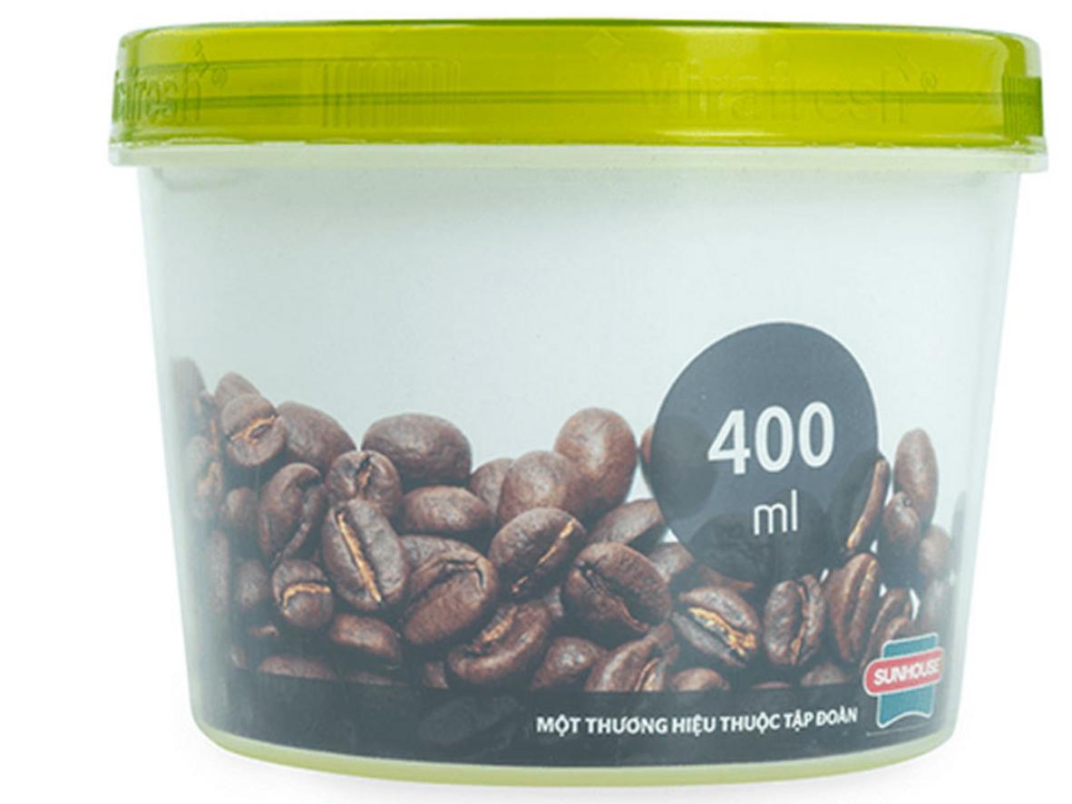 Hộp bảo quản thực phẩm khô BioZone KB-DR400P 400 ml gọn sạch cho bếp gia đình.