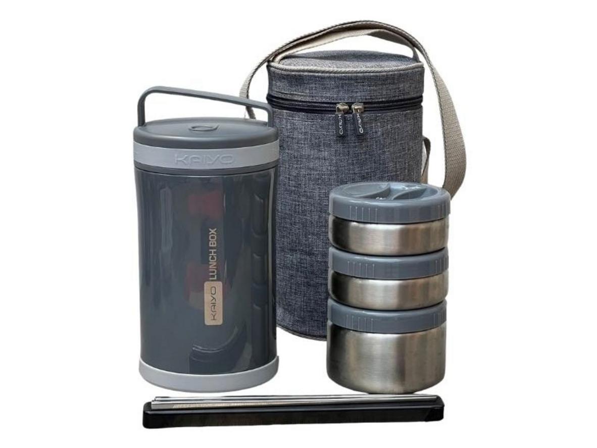 Hộp cơm giữ nhiệt Kaiyo 1700mL chính hãng, dung tích lớn cho bữa trưa đầy đủ.