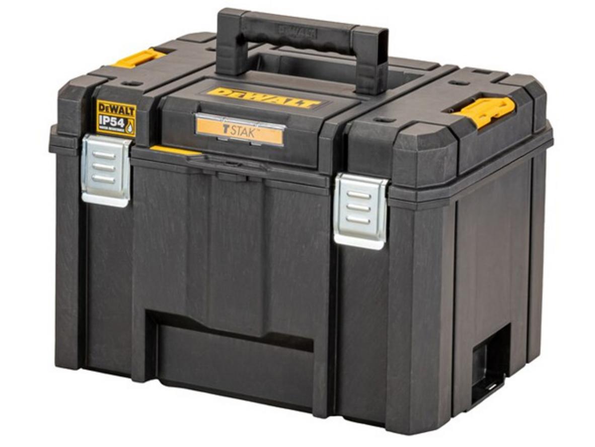 Hộp dụng cụ Dewalt DWST83346-1 với dung tích 38 lít, phù hợp lưu trữ đồ nghề đi công trình.