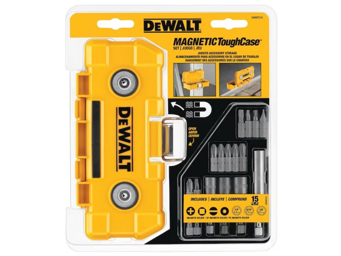 Hộp mũi vít 15 chi tiết DeWalt DWMTC15