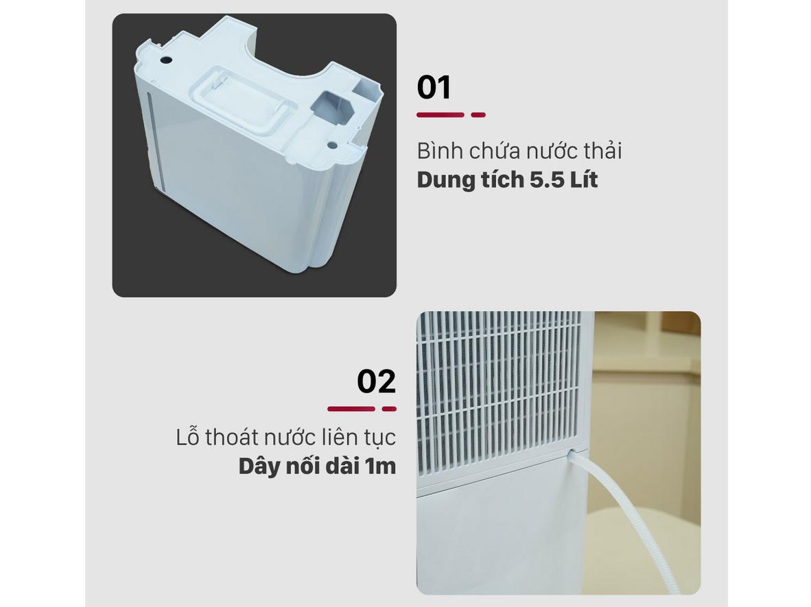 Hút ẩm hiệu quả cho phòng 30–50m2