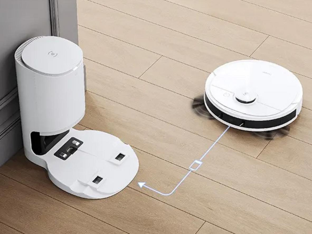 Chế độ hút và lau đồng thời giúp làm sạch gọn trong một lần chạy.