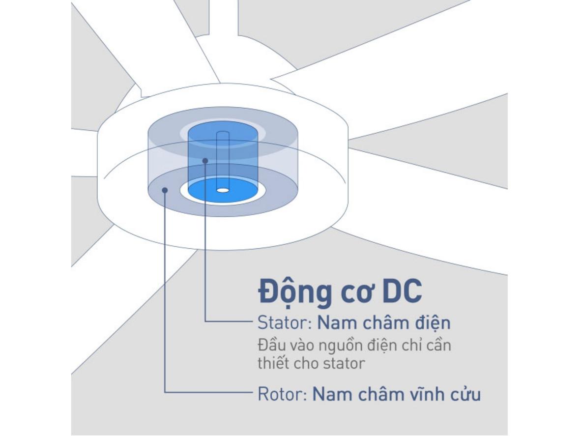 Infographic các tính năng chính của quạt trần Panasonic F-60GDS.