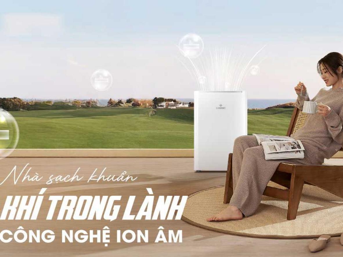 KM-12W hỗ trợ sấy quần áo và nâng trải nghiệm không khí dễ chịu hơn.