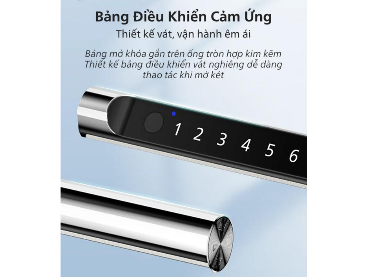 Thép hợp kim carbon tạo cảm giác chắc chắn cho Két sắt mini Philips SBX102.