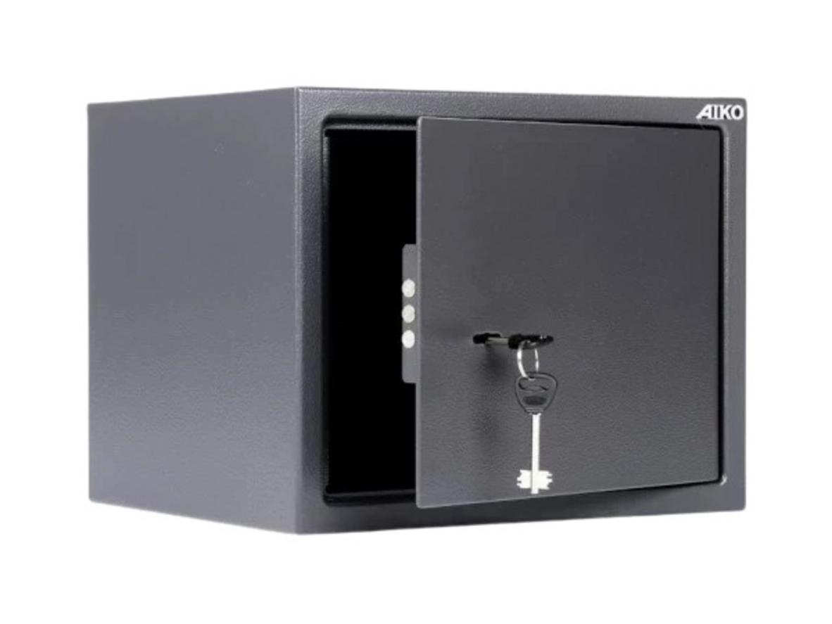 Két sắt nội thất Aiko T-280 (KL) gọn kín đáo, dễ đặt trong tủ hoặc dưới bàn.