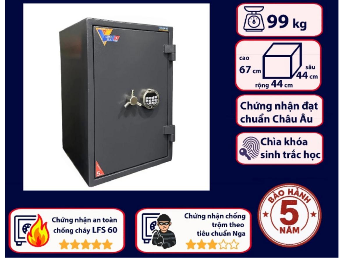 Két sắt Valberg Garant 67T EL hỗ trợ chống cháy và chống trộm cho tài sản quan trọng.