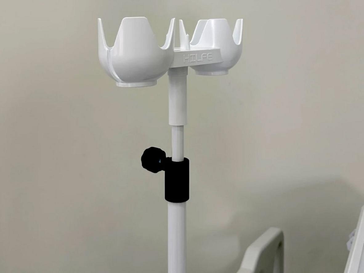Khung thép sơn tĩnh điện giúp giường cơ khí y tế Hilfe MB-223.1.1.5 bền và dễ vệ sinh.