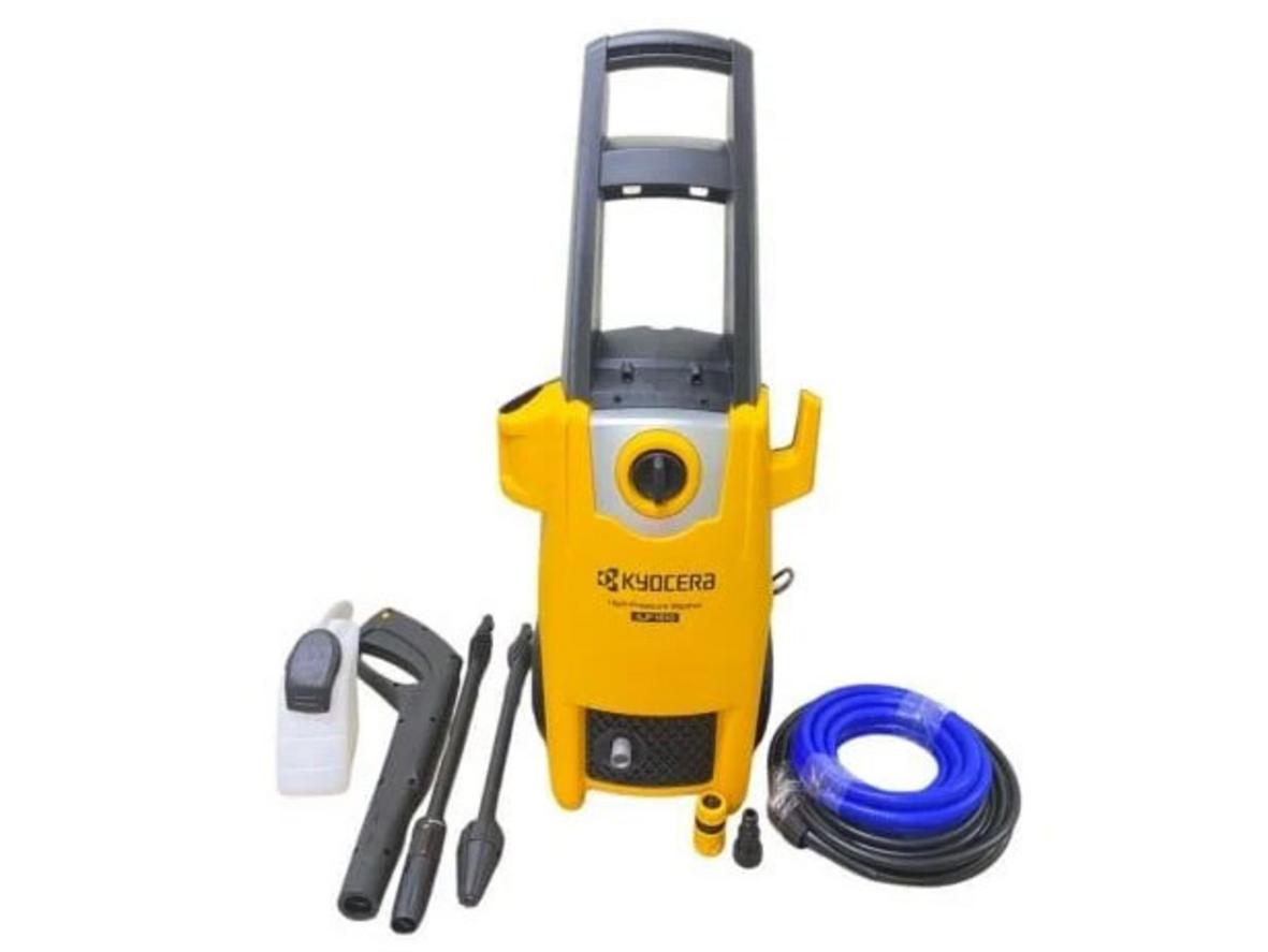 Kyocera AJP-1610 1.800W với áp lực 140 bar cho nhu cầu rửa xe và vệ sinh sân vườn tại nhà.