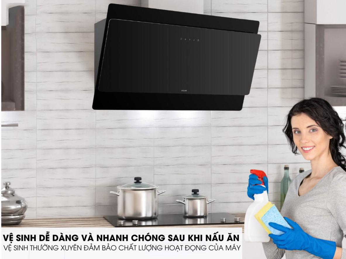 Lưới lọc hợp kim nhôm giúp vệ sinh máy thuận tiện.