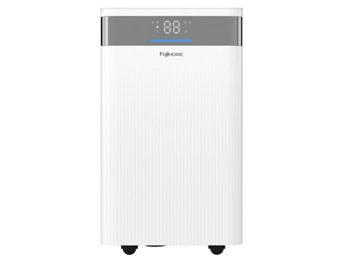 Máy hút ẩm dân dụng Fujihome DH12NW gọn nhẹ, êm và phù hợp phòng nhỏ đến vừa.