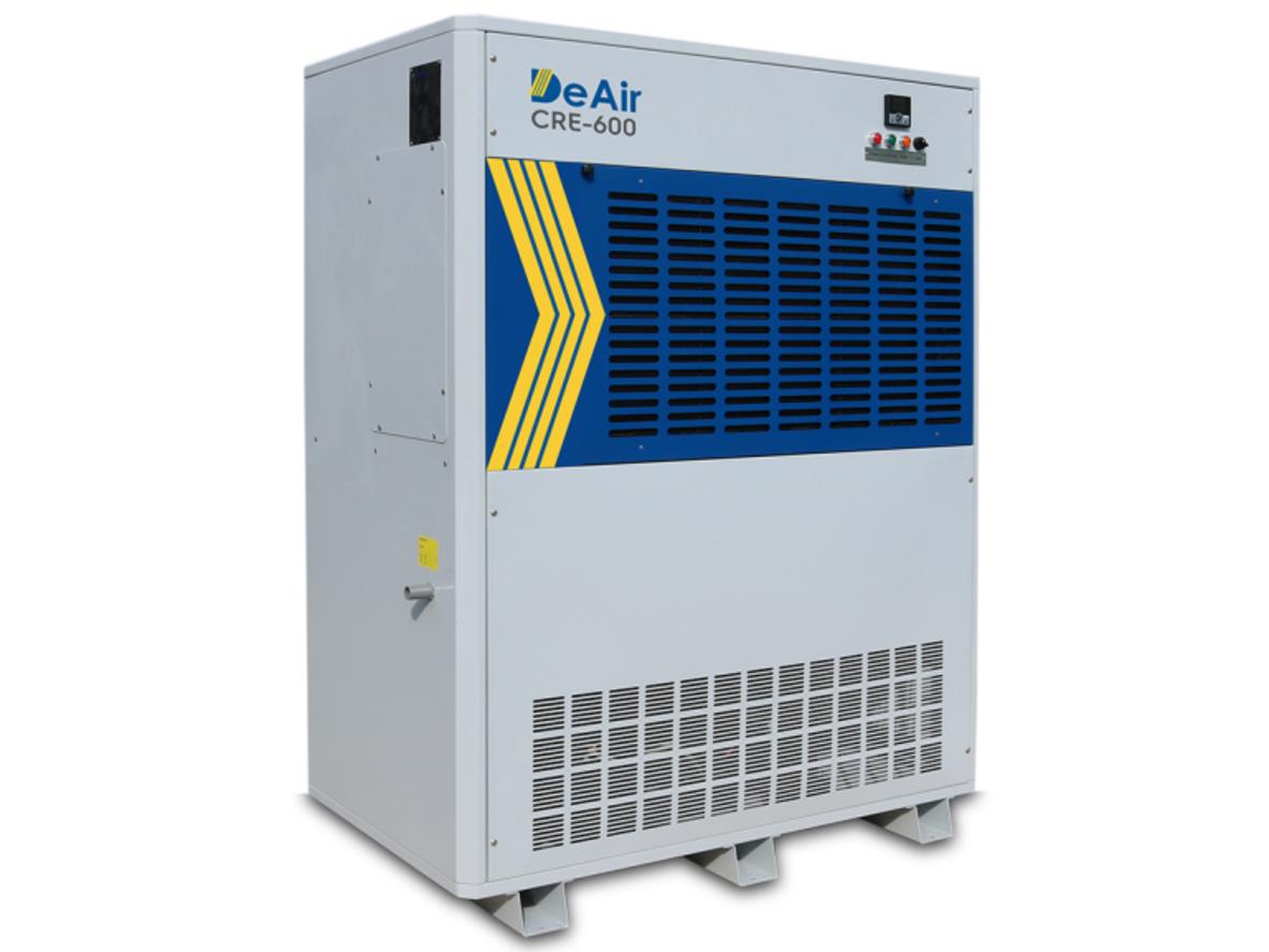 DeAir.CRE-600 — máy hút ẩm đẳng nhiệt 600 lít/ngày cho kho xưởng và phòng sạch.