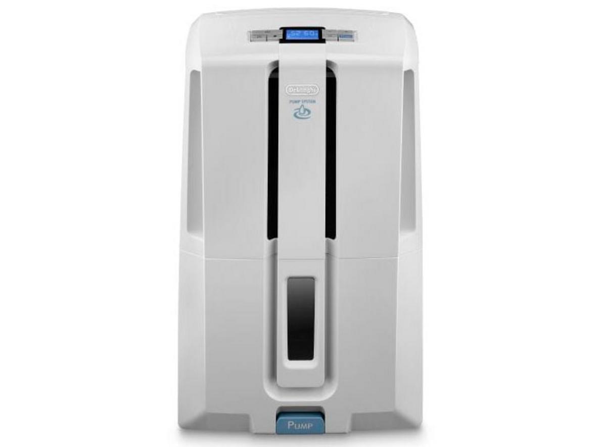 Máy hút ẩm Delonghi DD230P phù hợp không gian lớn, vận hành tiện với bơm xả 5 mét.