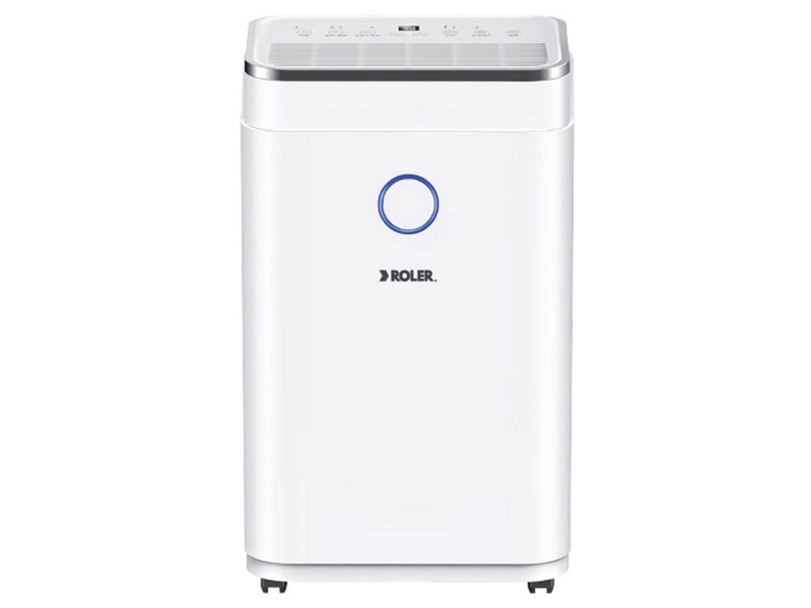 Máy hút ẩm điện tử 20 lít Roler RD-1111 phù hợp phòng 25–35m², độ ồn ≤45 dB.