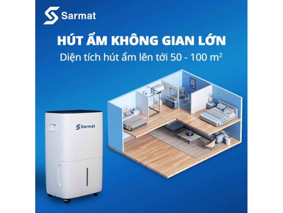 Thông số chính của máy hút ẩm Hichiko Sarmat SM551.