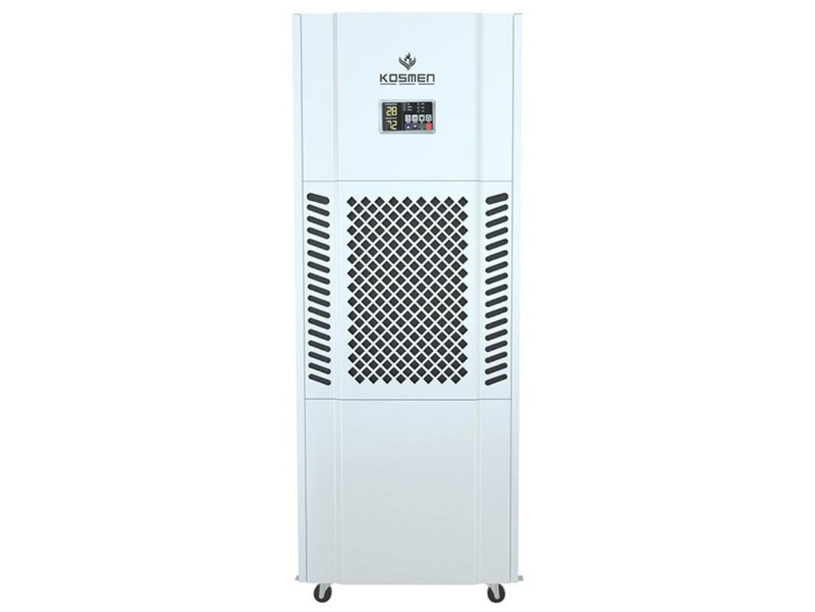 Máy hút ẩm công nghiệp Kosmen KM-180S với công suất hút ẩm 180 lít/ngày, phù hợp kho xưởng 200–250 m².