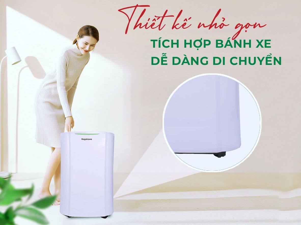 Các thông số nổi bật của máy hút ẩm lọc không khí Nagakawa NAD8569.