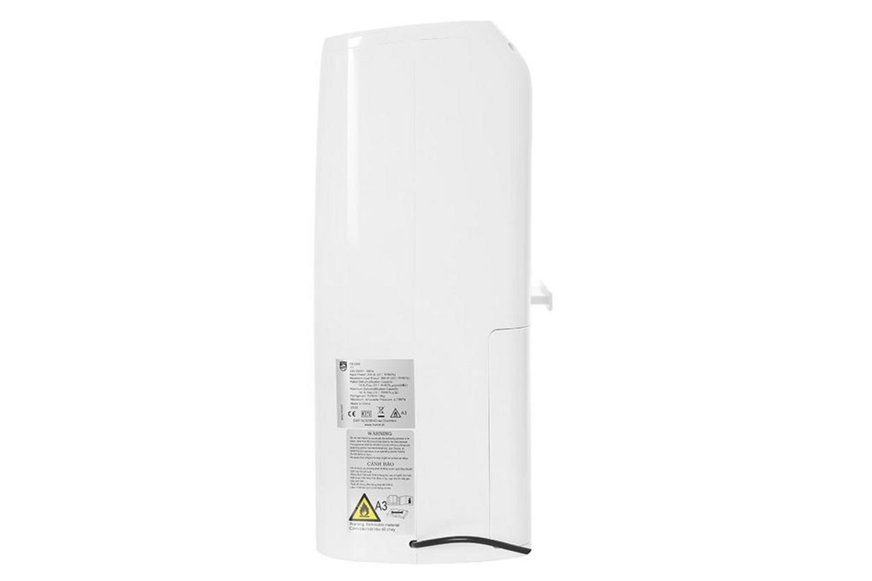 Philips DE3306/11 kiểm soát ẩm hiệu quả cho phòng đến 63m², phù hợp gia đình cần hút nhanh và sấy quần áo.