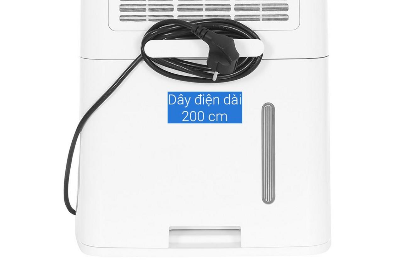Philips DE3306/11 kiểm soát ẩm hiệu quả cho phòng đến 63m², phù hợp gia đình cần hút nhanh và sấy quần áo.