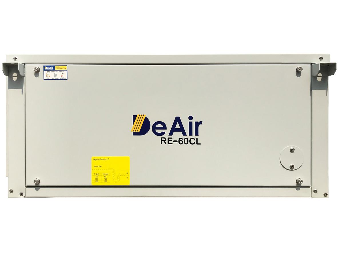 Máy hút ẩm treo trần DeAir.RE-60CL gọn đẹp, phù hợp không gian cao cấp.