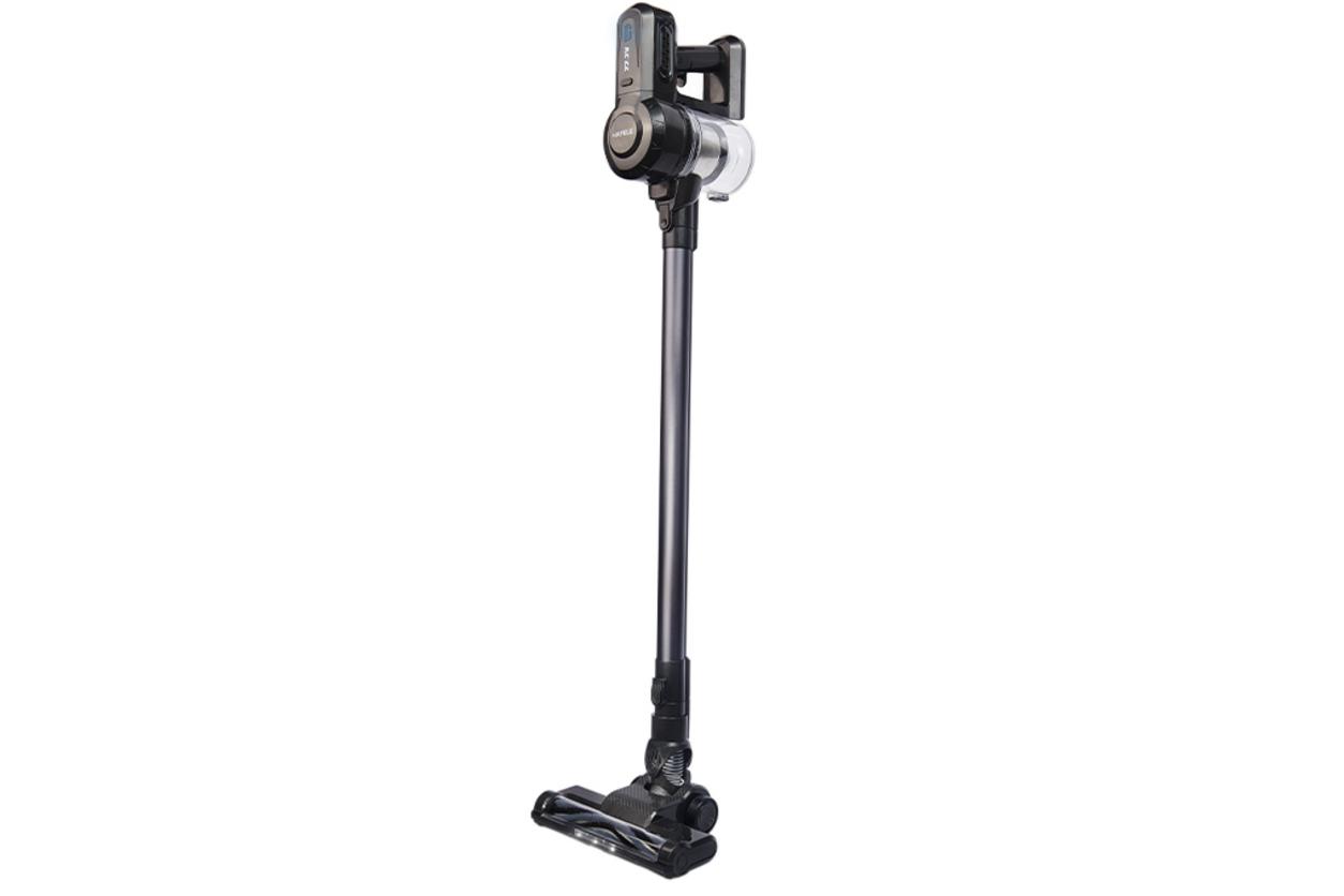 Máy hút bụi cầm tay Hafele HSV-21G nổi bật với thiết kế không dây gọn nhẹ và lực hút 10.000 Pa.