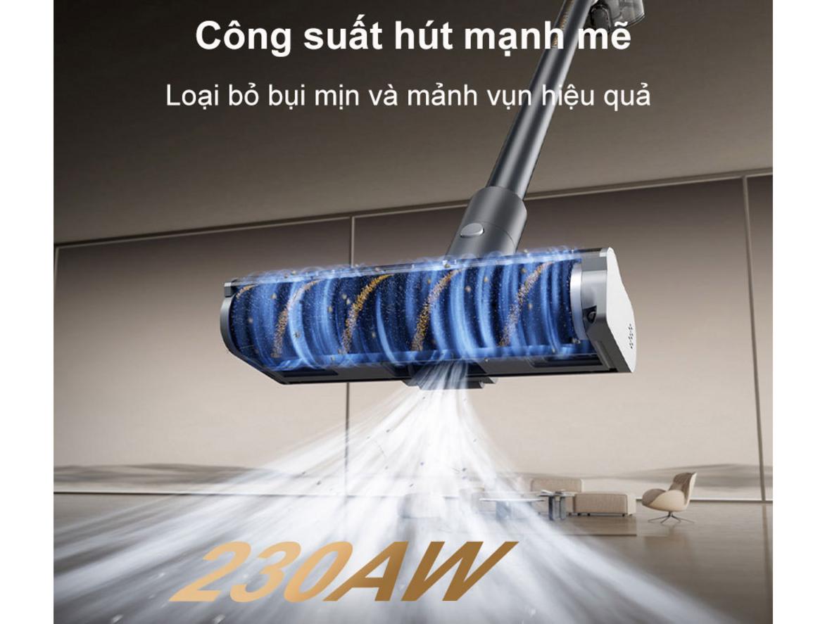 Dreame V18S Aqua nổi bật với AquaCycle™ và lực hút 230AW cho nhu cầu hút lau 2-trong-1.