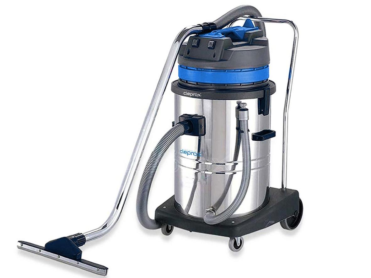 Chi tiết cấu hình CleproX X-2/75 với 2 mô tơ, thùng 70L và bộ phụ kiện hút khô ướt.