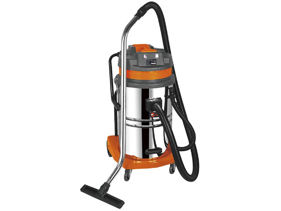 Máy hút bụi công nghiệp Benyu BY-VC 70 lít với thùng inox 70 lít và 2 mô tơ công suất lớn.