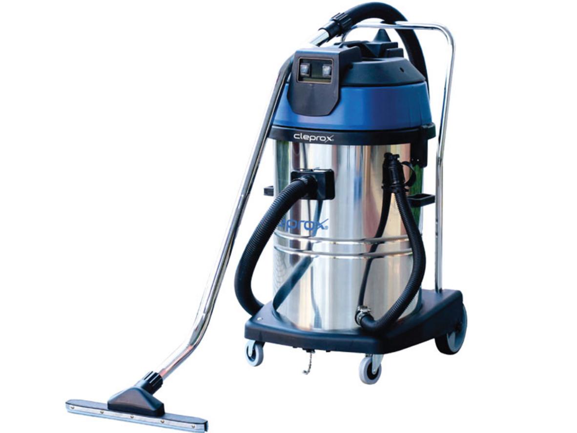 Máy hút bụi công nghiệp CleproX X2/70 2 motor, thùng inox 70 lít cho kho xưởng và gara