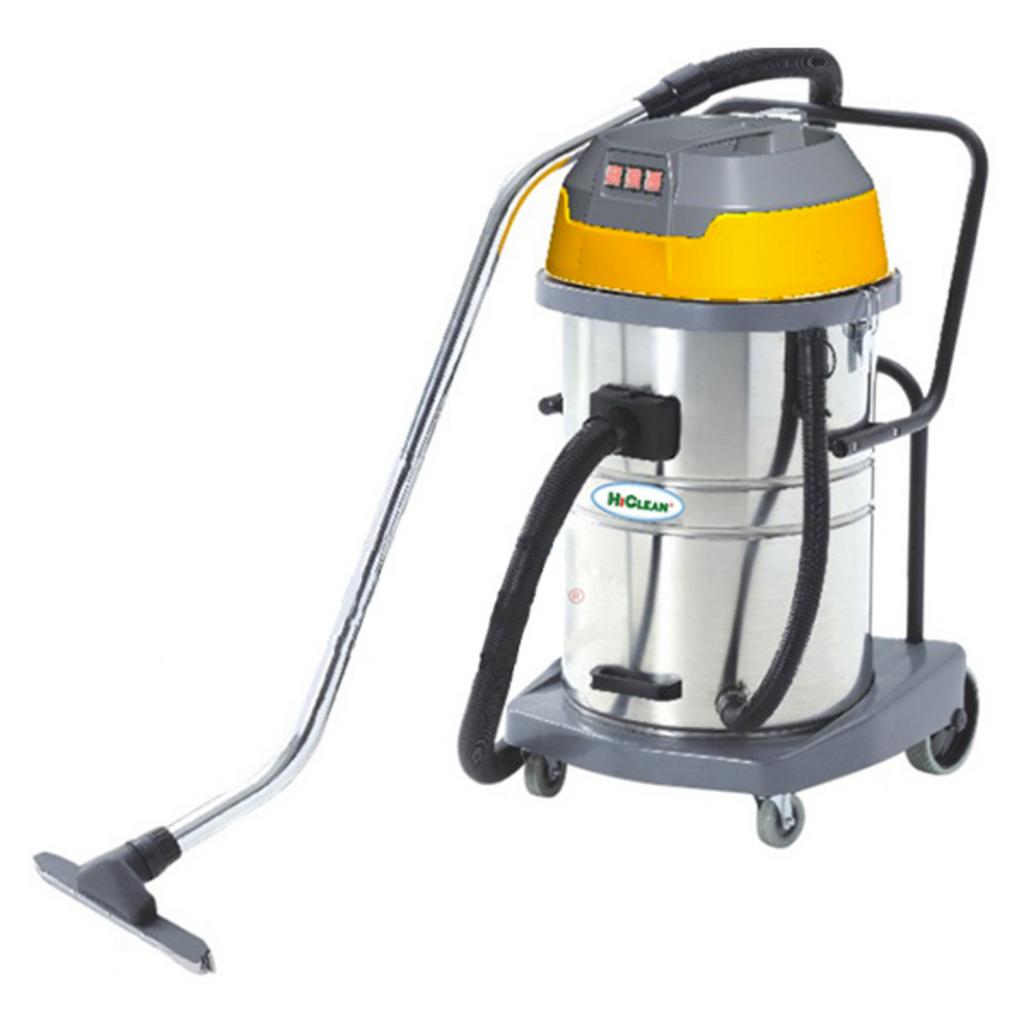 Máy hút bụi công nghiệp HiClean HC 380 3 motor 80L cho nhà xưởng, kho bãi và khách sạn.