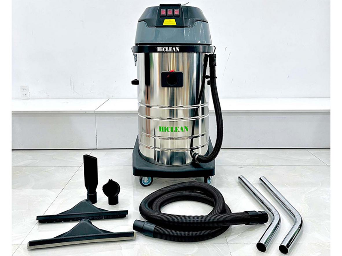 HiClean HC80 New 3 motor 4200W xử lý bụi khô và nước đọng nhanh trong xưởng.