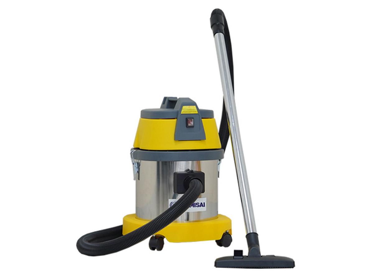 Máy hút bụi công nghiệp Kumisai KMS 15 (15 lít) nhỏ gọn, phù hợp không gian nhỏ đến vừa.