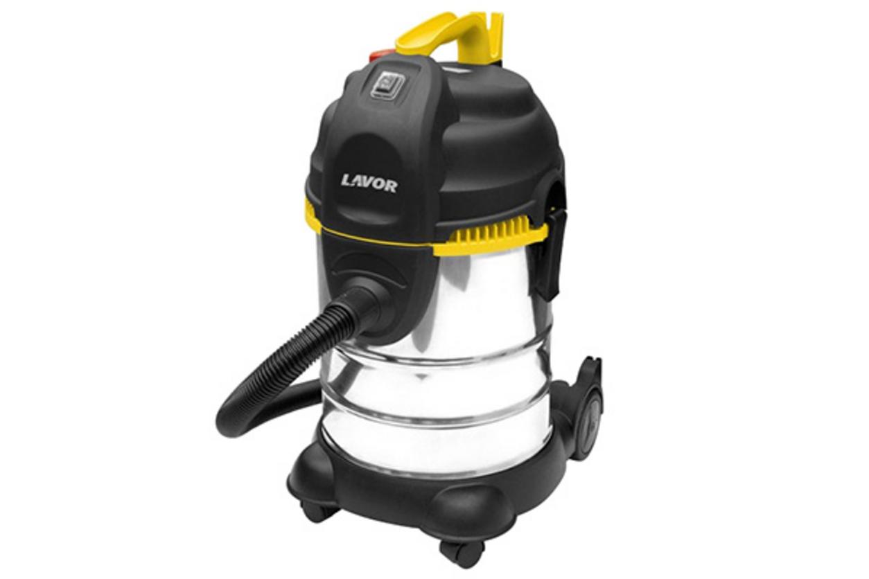 Máy hút bụi công nghiệp Lavor LVC 30 XS hút khô và ướt, dung tích 30 lít, phù hợp xưởng nhỏ và gara.