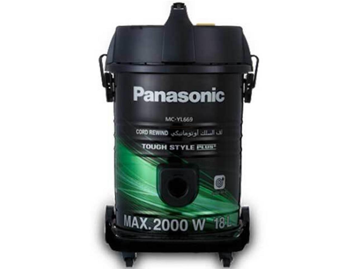 Máy hút bụi công nghiệp Panasonic MC-YL669GN49 với công suất 2000W, phù hợp vệ sinh diện rộng.
