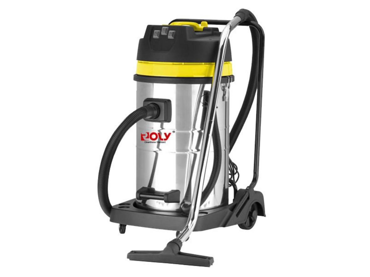 Máy hút bụi công nghiệp nhà xưởng Roly WL100 (100 lít) cho xưởng lớn, kho bãi và gara.