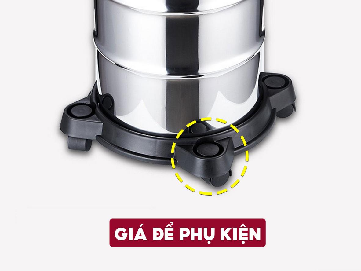 Fujihome VC20 với motor công nghệ Italy, thùng inox 20 lít và bộ phụ kiện đa năng.