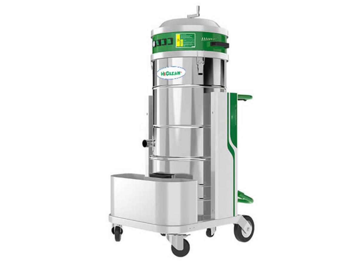Máy hút bụi HiClean HC 36J (1 pha) với thùng chứa 65 lít, phù hợp xưởng, kho và garage.