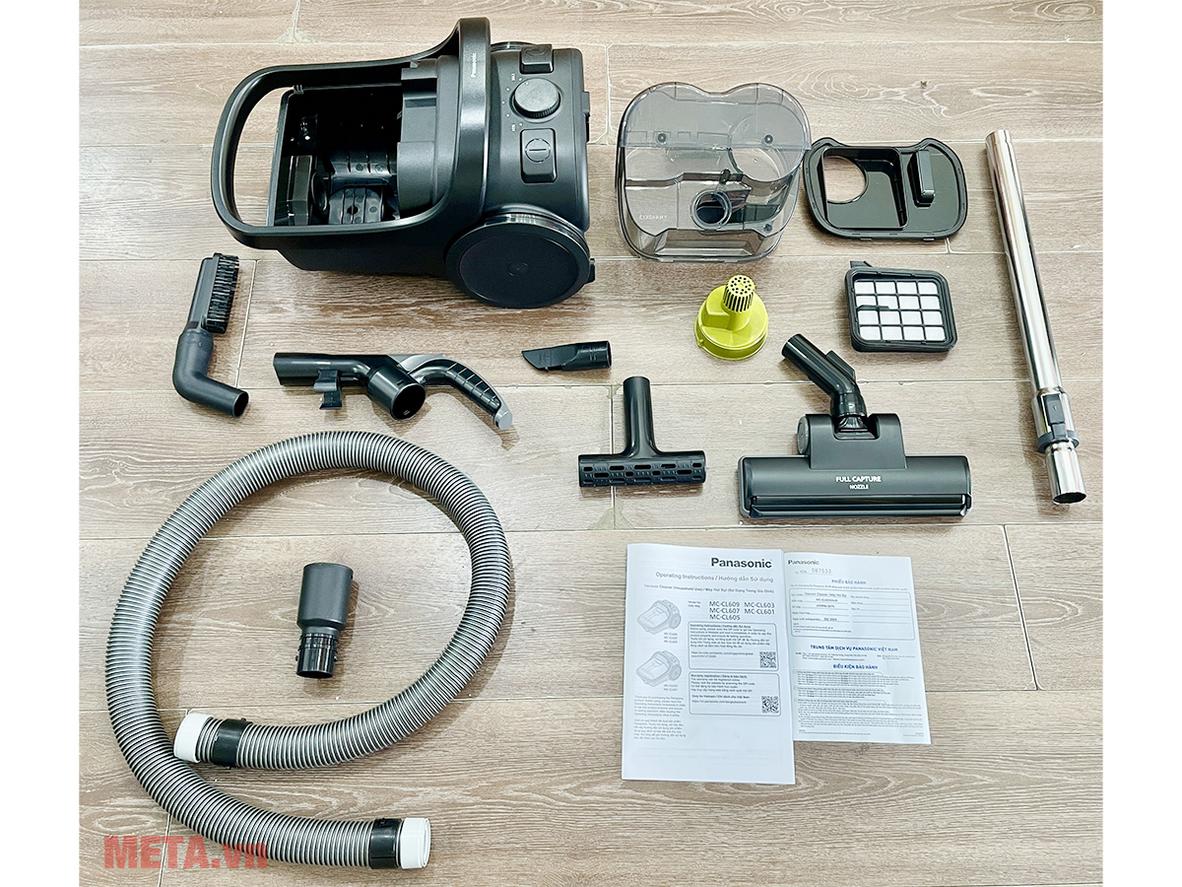 Máy hút bụi không túi Panasonic MC-CL605KN49 cho nhu cầu dọn nhà nhanh và sạch.