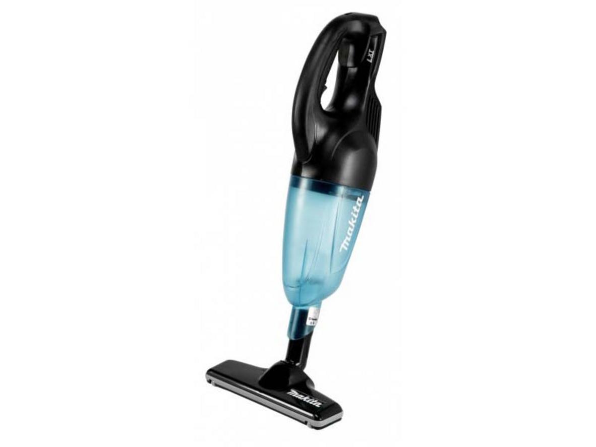 Máy hút bụi chạy pin Makita DCL180ZB 18V gọn nhẹ, tiện dọn nhanh trong nhà và xe hơi.
