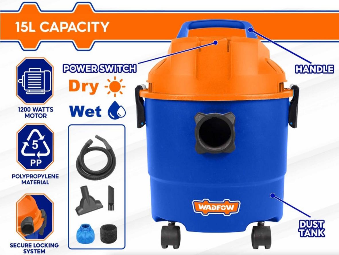 Thùng chứa nhựa cao cấp giúp máy nhẹ hơn và dễ vệ sinh.