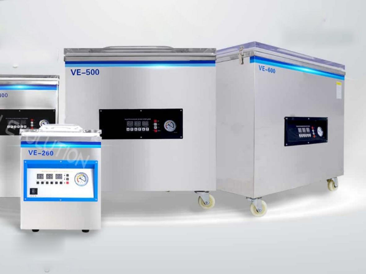 Máy hút chân không công nghiệp VCE 60 phù hợp xưởng thực phẩm, thủy sản và nông sản cần đóng gói nhanh, kín, bền.