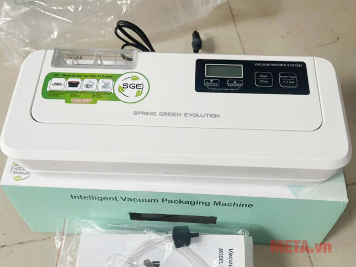 Máy hút chân không tự động không kén túi VC-EVO hỗ trợ hút chân không và hàn miệng túi tự động cho gia đình và kinh doanh nhỏ.