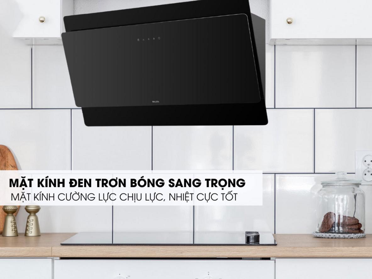 Thiết kế kính vát và lực hút mạnh của Malloca MC-9086HS.