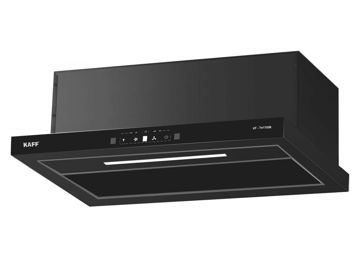 Máy hút mùi âm tủ Kaff KF-TH1700B gọn đẹp, hút khỏe 1.000 m3/giờ cho bếp hiện đại.