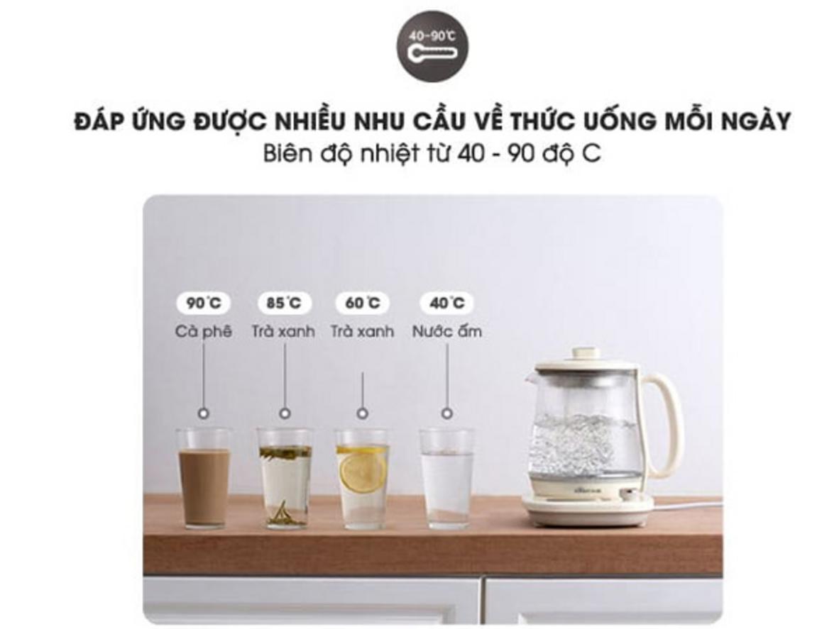 Công suất 1.000W giúp Bear SUBE011 gia nhiệt nhanh và tiết kiệm thời gian.