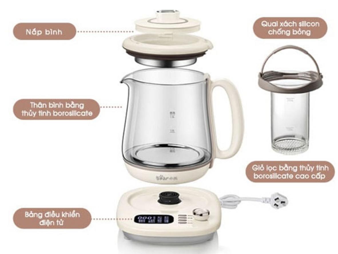 Bear SUBE011 nổi bật với 12-14 chế độ nấu và kiểm soát nhiệt tự động.