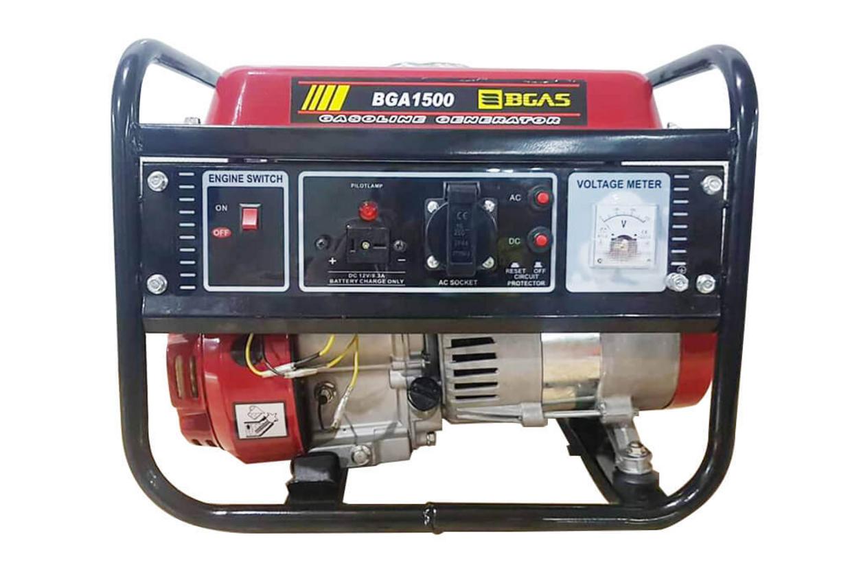 Máy phát điện chạy xăng Bgas BGA1500 mini gọn nhẹ, phù hợp điện dự phòng sinh hoạt cơ bản.