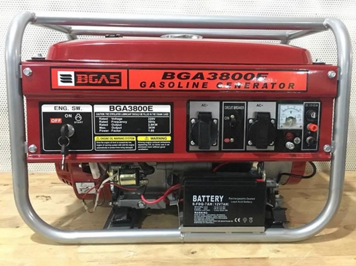 Thông số chính của máy phát điện chạy xăng Bgas BGA3800E (đề nổ).