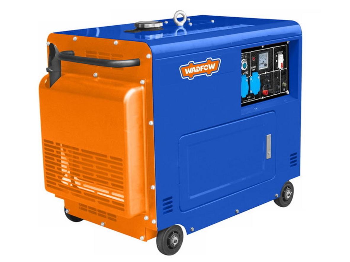 Wadfow WDG2A50 - máy phát điện chạy dầu 5kW cho nhu cầu điện dự phòng gia đình và cửa hàng nhỏ.