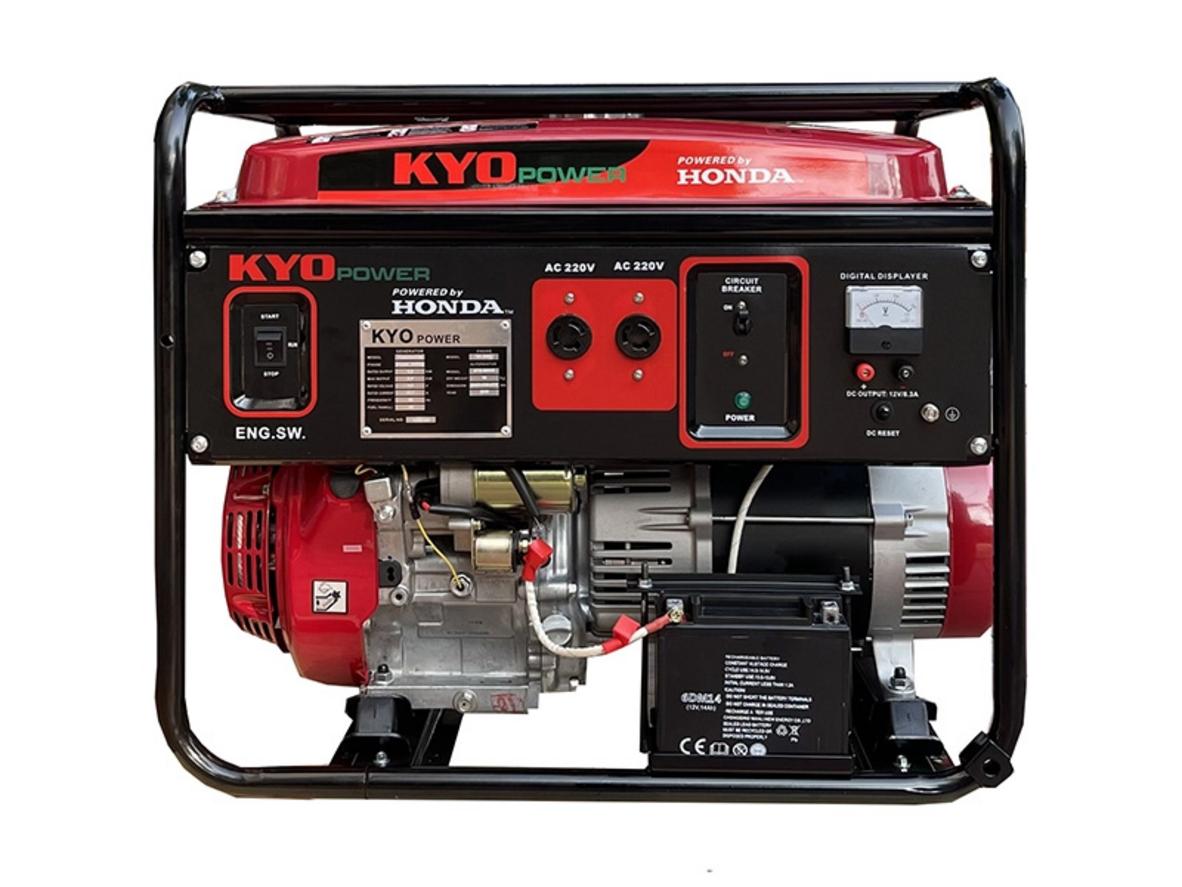 Máy phát điện chạy xăng 5KVA Honda Kyo Power THG6500EXS (đề nổ) cho nhu cầu điện dự phòng ổn định.